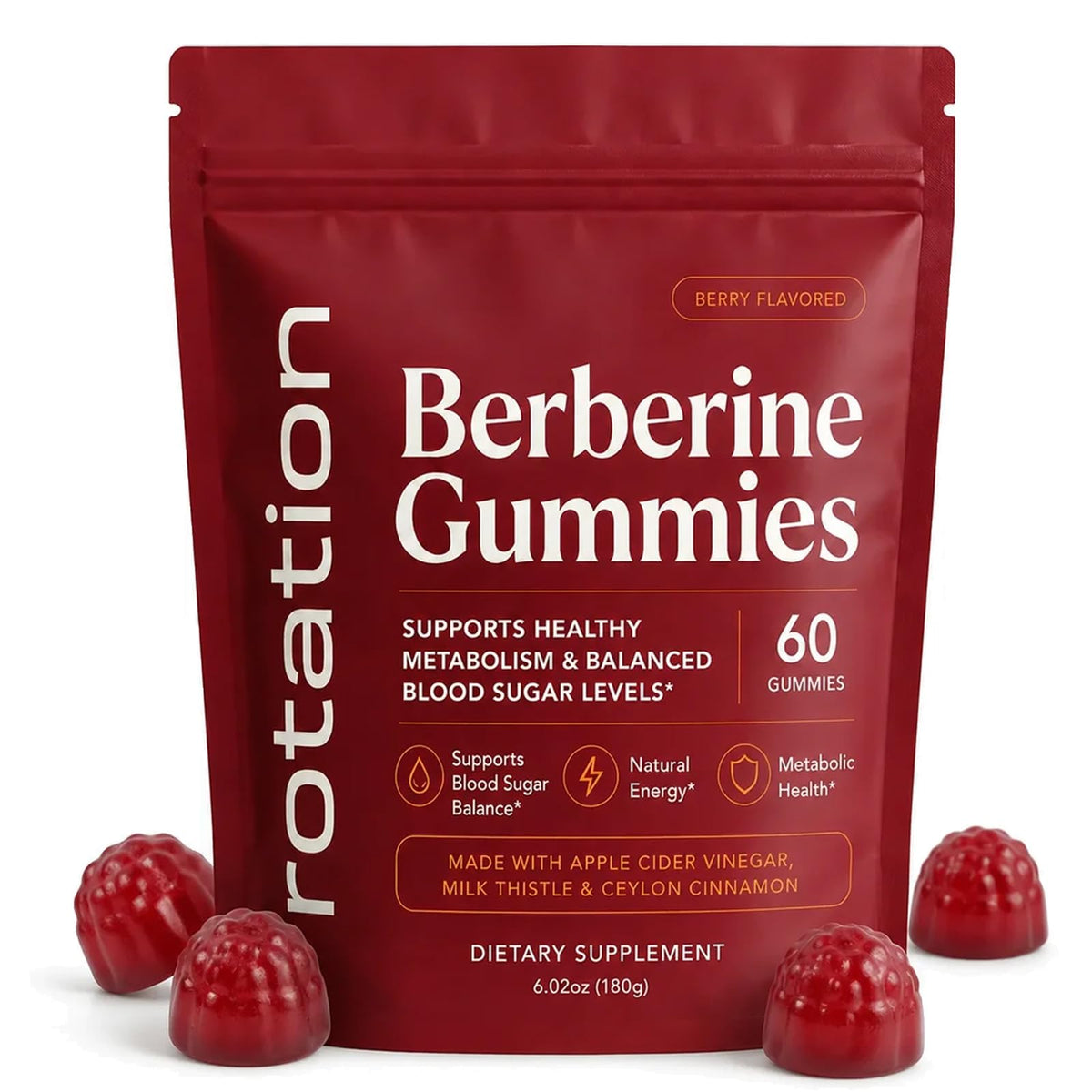 Berberine gummies bottle