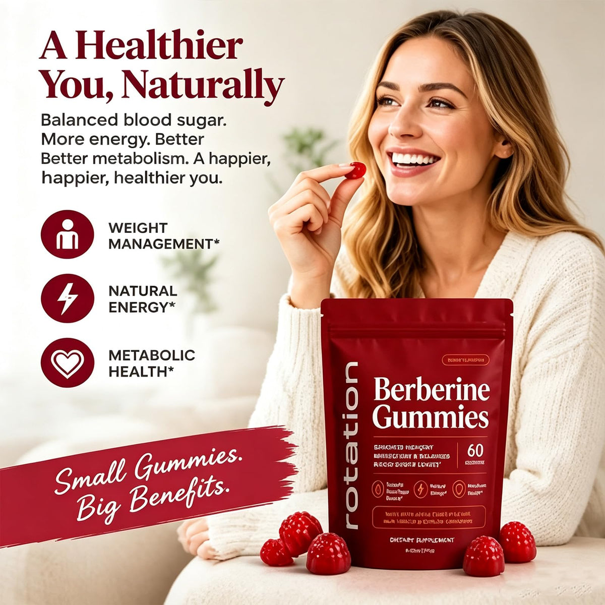 Berberine gummies bottle